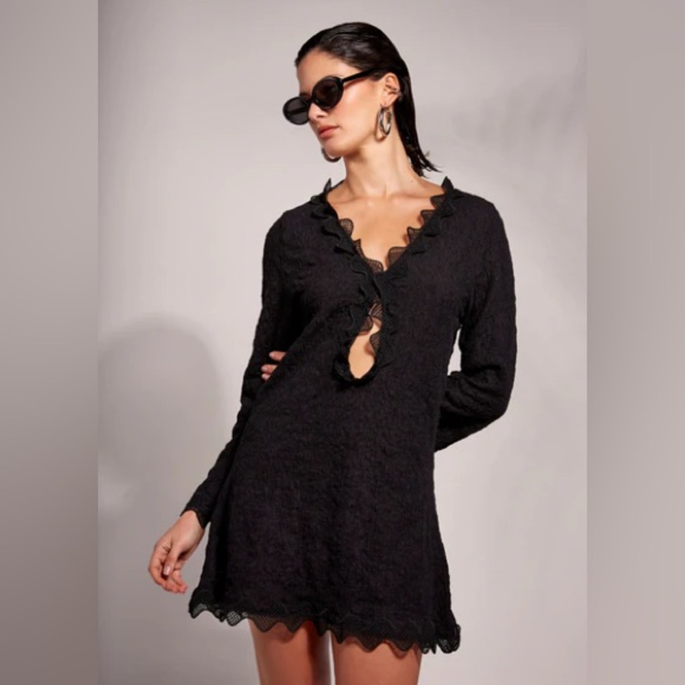 NWT Waimari Lava Mini Dress XS Black